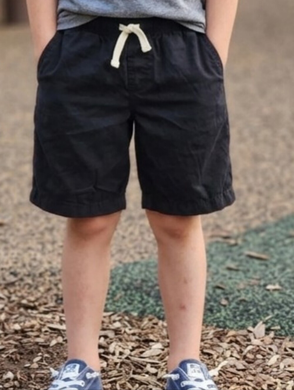 Boy's Cargo Shorts Black.  Size 14